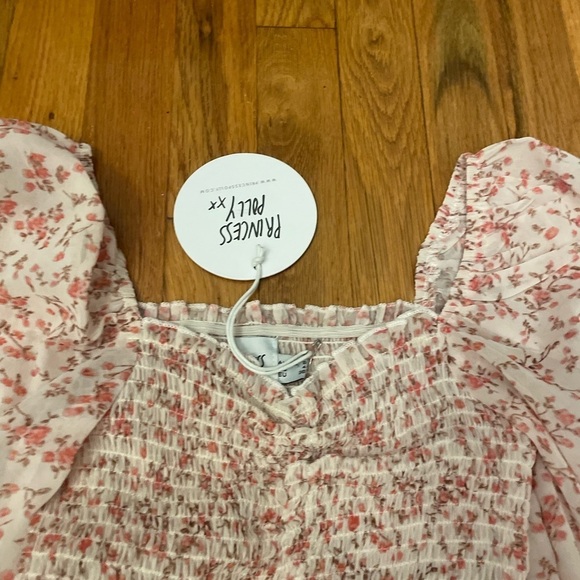 NWT Princess Polly Pink Floral Dress Size 4 - Picture 5 of 9